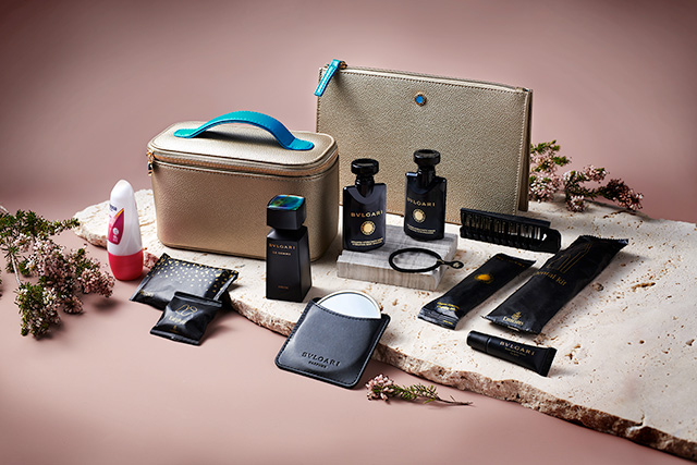 エミレーツ航空 ファーストクラス アメニティ ブルガリ