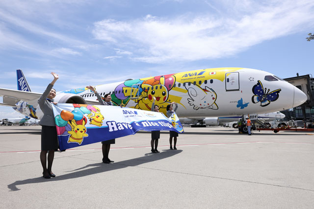 アジアやホノルルへ飛ぶピカチュウジェット 写真特集・7年ぶりANA