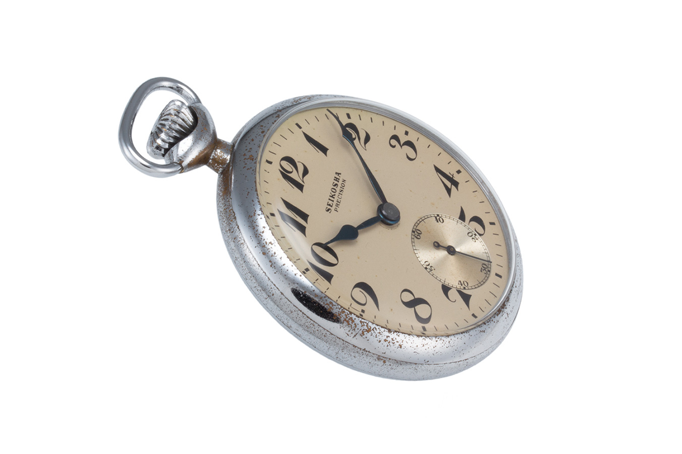 国鉄? 懐中時計 セイコー プレシジョン 懐中時計 鉄道時計 国鉄関西 青