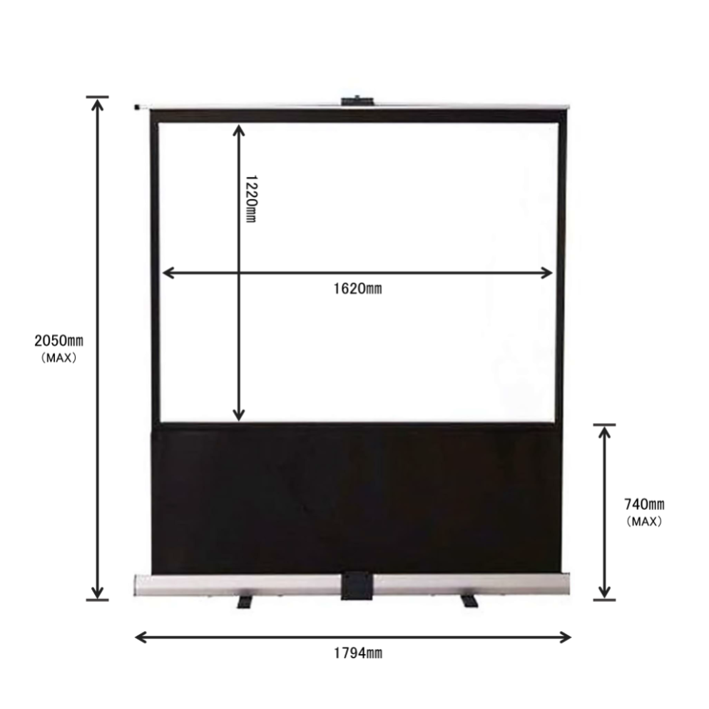 80インチロールアップスクリーン（RS-80）の製品詳細｜映像音響
