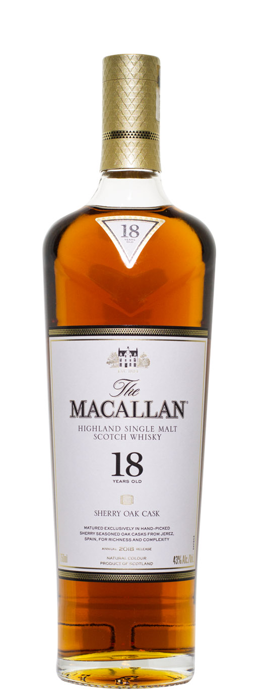 The Macallan 18yr Sherry Oak Cask Single Malt Scotch | www.b-21.com