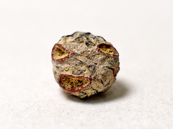 とんぼ玉 帯状モザイク三角玉 銀化 ローマ とんぼ玉 帯状モザイク三角