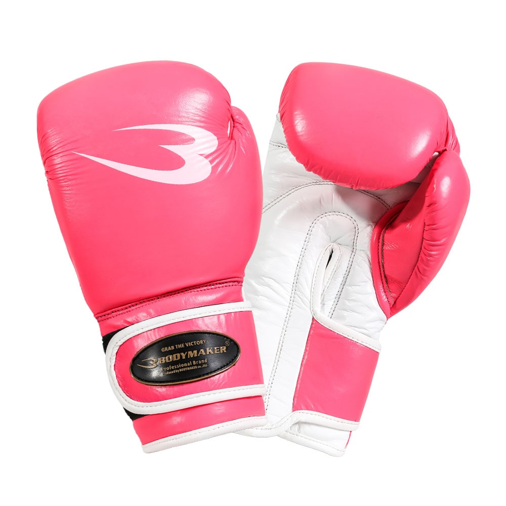 よろしく Winning ボクシンググローブ 16 oz 黒/ピンク よろしく