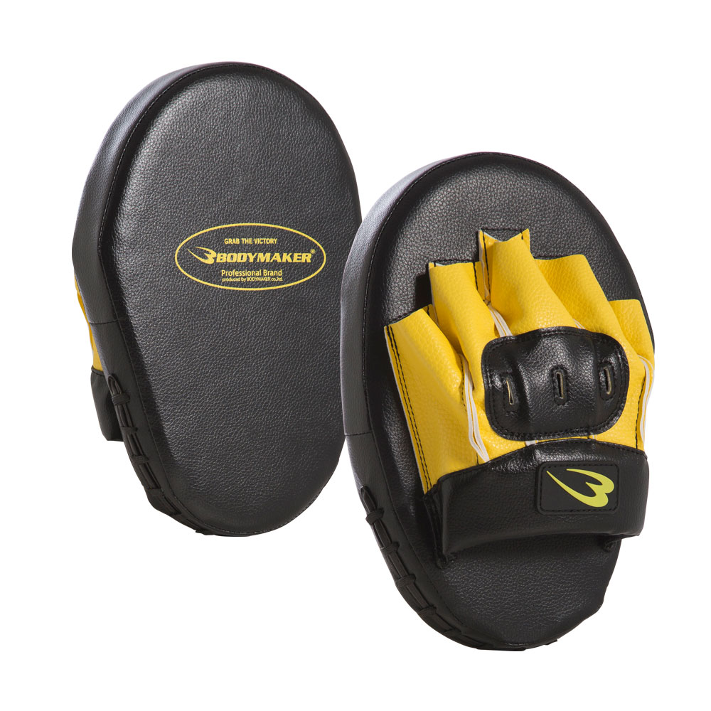 パンチングミットV ブラック×イエロー KM106BKYE｜BODYMAKER（ボディ
