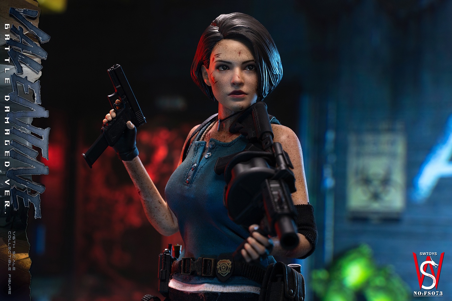 SWTOYS FS073 1/6 Resident Evil Jill Valentine Battled Version