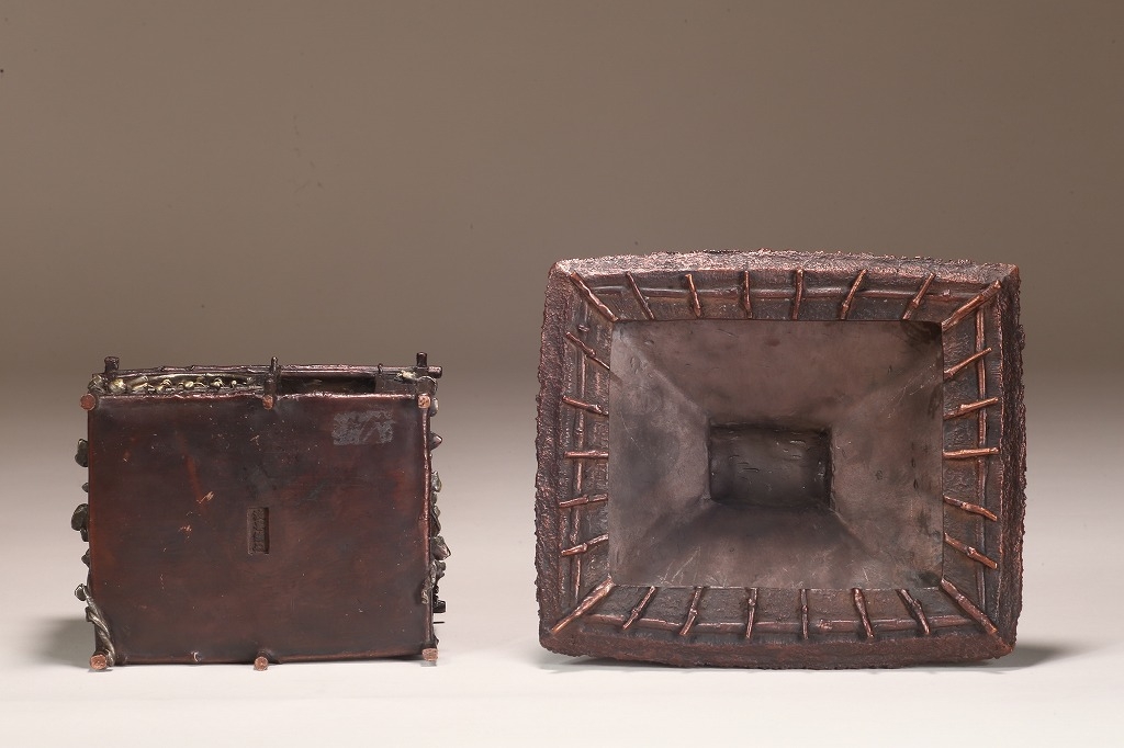 蝋鋳草庵置物（二代村田整珉・木村渡雲造） | 雨竹亭オンラインショップ