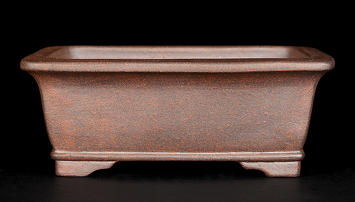 70年頃◇常滑 初代 『黎鳳』(片岡誠山) 青緑色釉薬 長角 中浅 切足