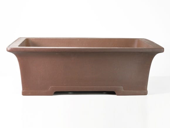 希少！！大型 朱泥六角切脚額入懸崖鉢 ラン鉢 正方 盆栽鉢 希少