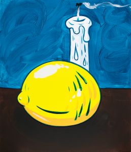 天野タケル 原画 額装済み skull, lemons & a candle 天野タケル 原画