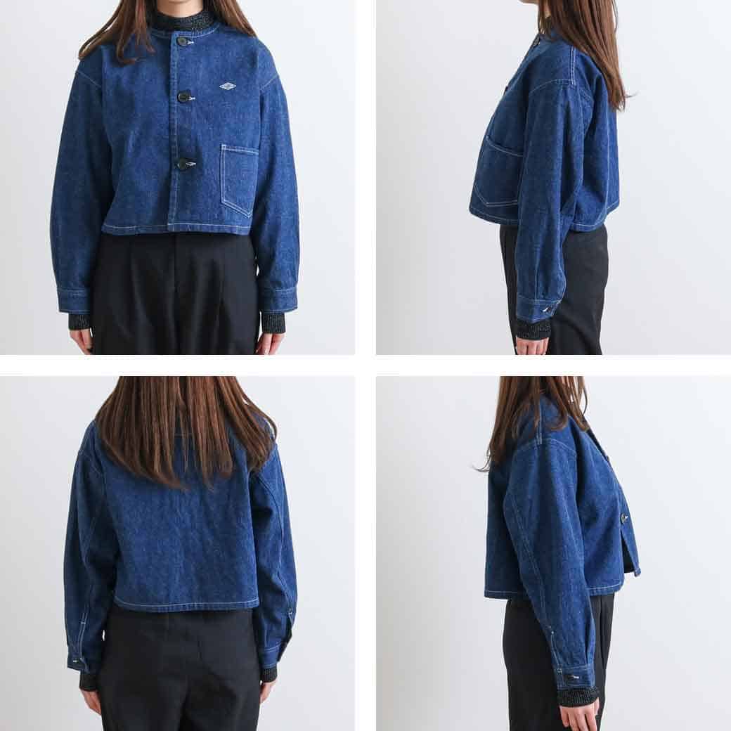 DANTON ダントン カラーレス ショートジャケット｜BORN FREE ONLINE SHOP