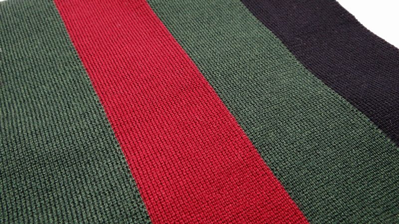 GUCCI グッチ シェリーライン マフラー レッド×グリーン×ブラック 新品