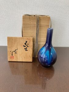 三代徳田八十吉「花生」の買取実績｜岡山県岡山市 花入・花瓶