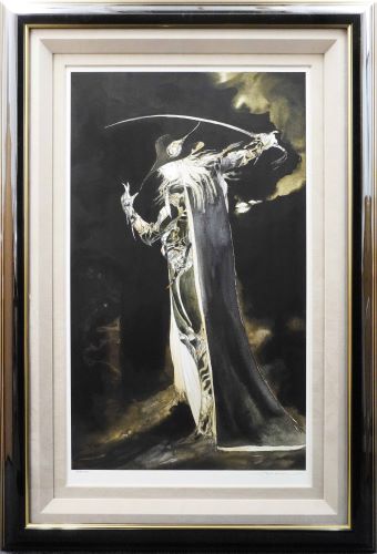 天野喜孝イラスト画4枚(額装可) 黒衣の剣士他 Yoshitaka Amano 天野