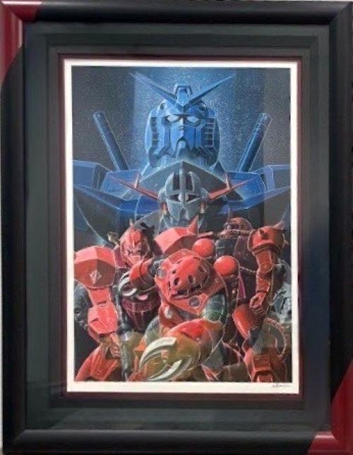 大河原邦男「赤い彗星」の買取実績｜東京都大田区 シルクスクリーン