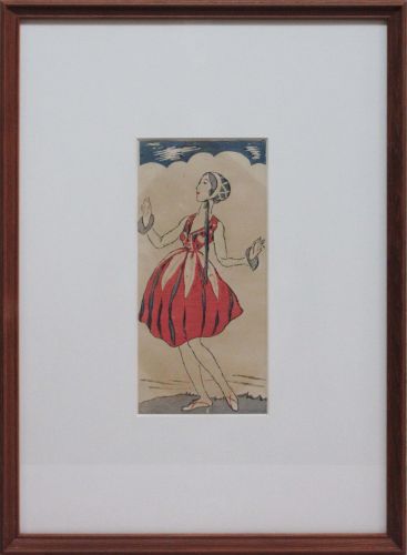 竹久夢二十六の母真作水彩画肉筆0号買取価格10万から300万円