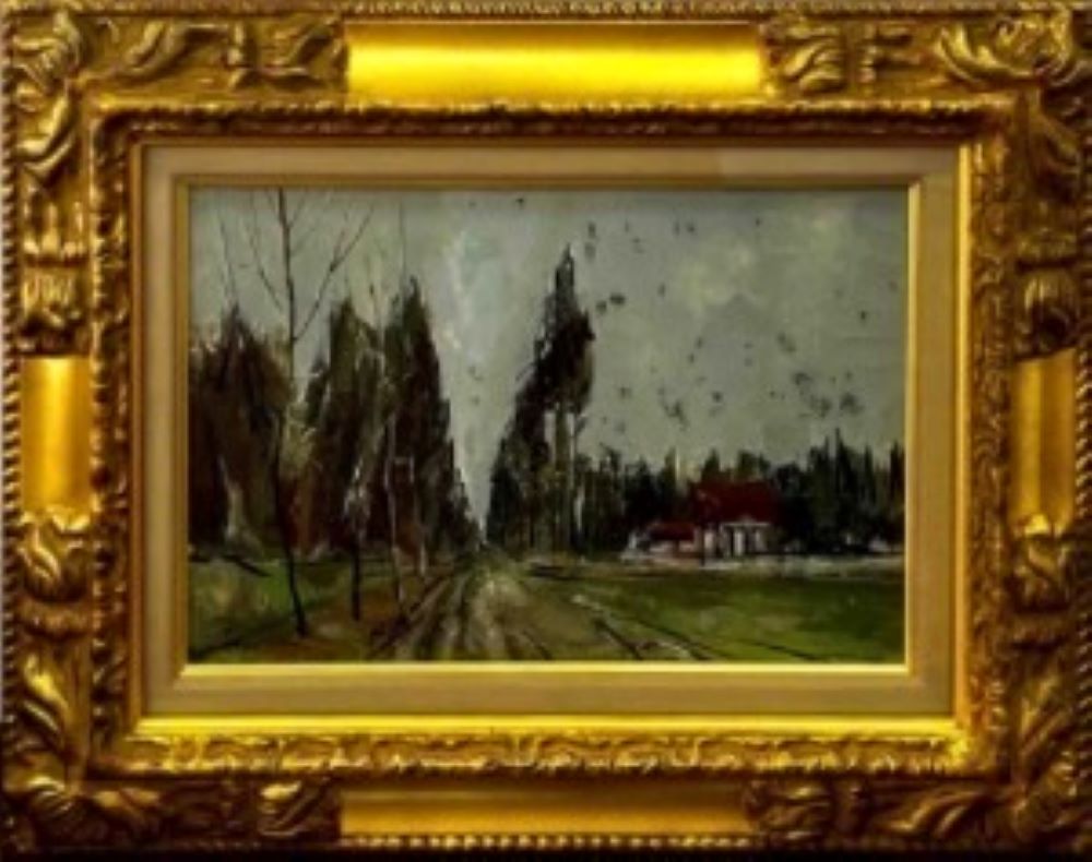 真作】 鈴木マサハル「富士」油彩0号