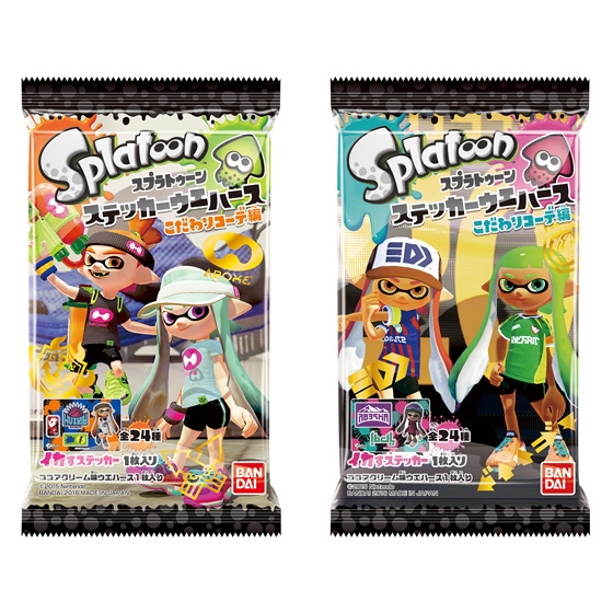 スプラトゥーン ステッカーウエハース こだわりコーデ編｜発売日：2016