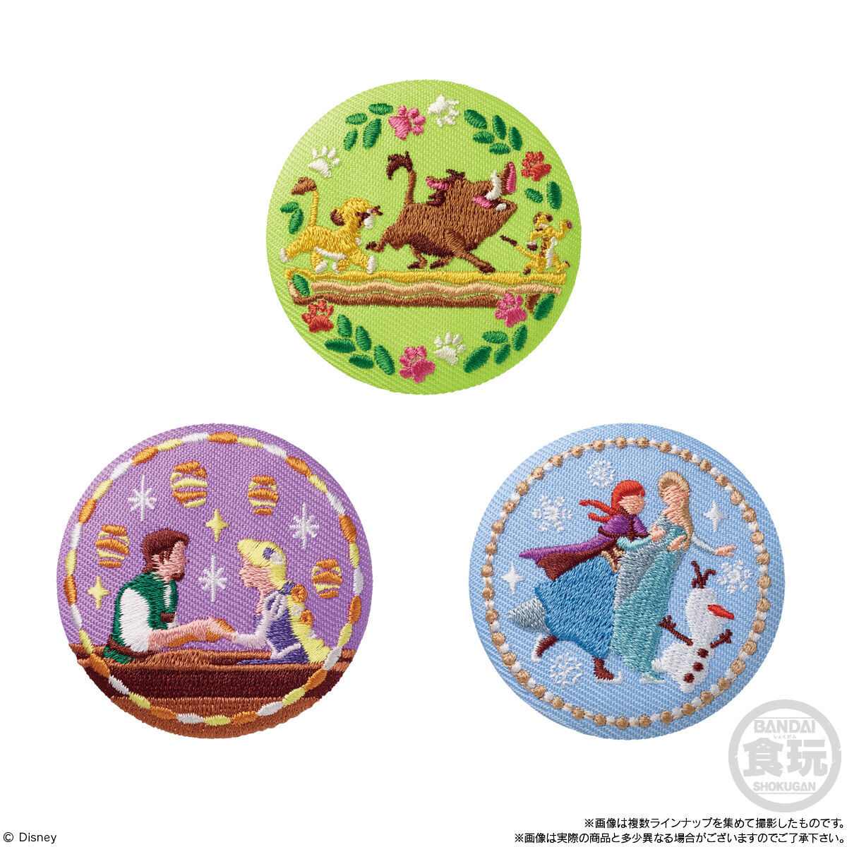 Disney Characters 刺繍缶バッジビスケット｜発売日：2024年8月19日