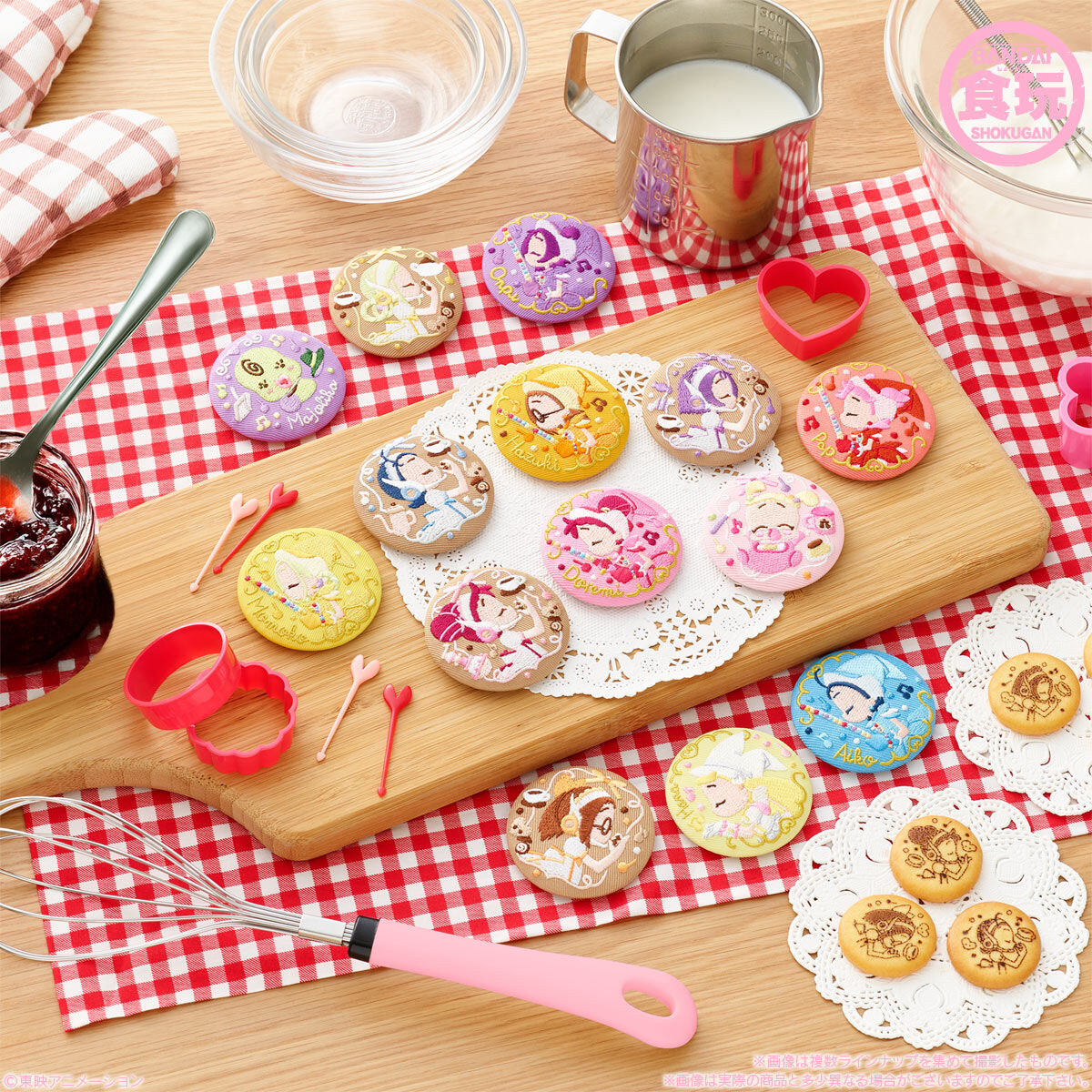 おジャ魔女どれみ 刺繍缶バッジビスケット｜発売日：2025年4月21日