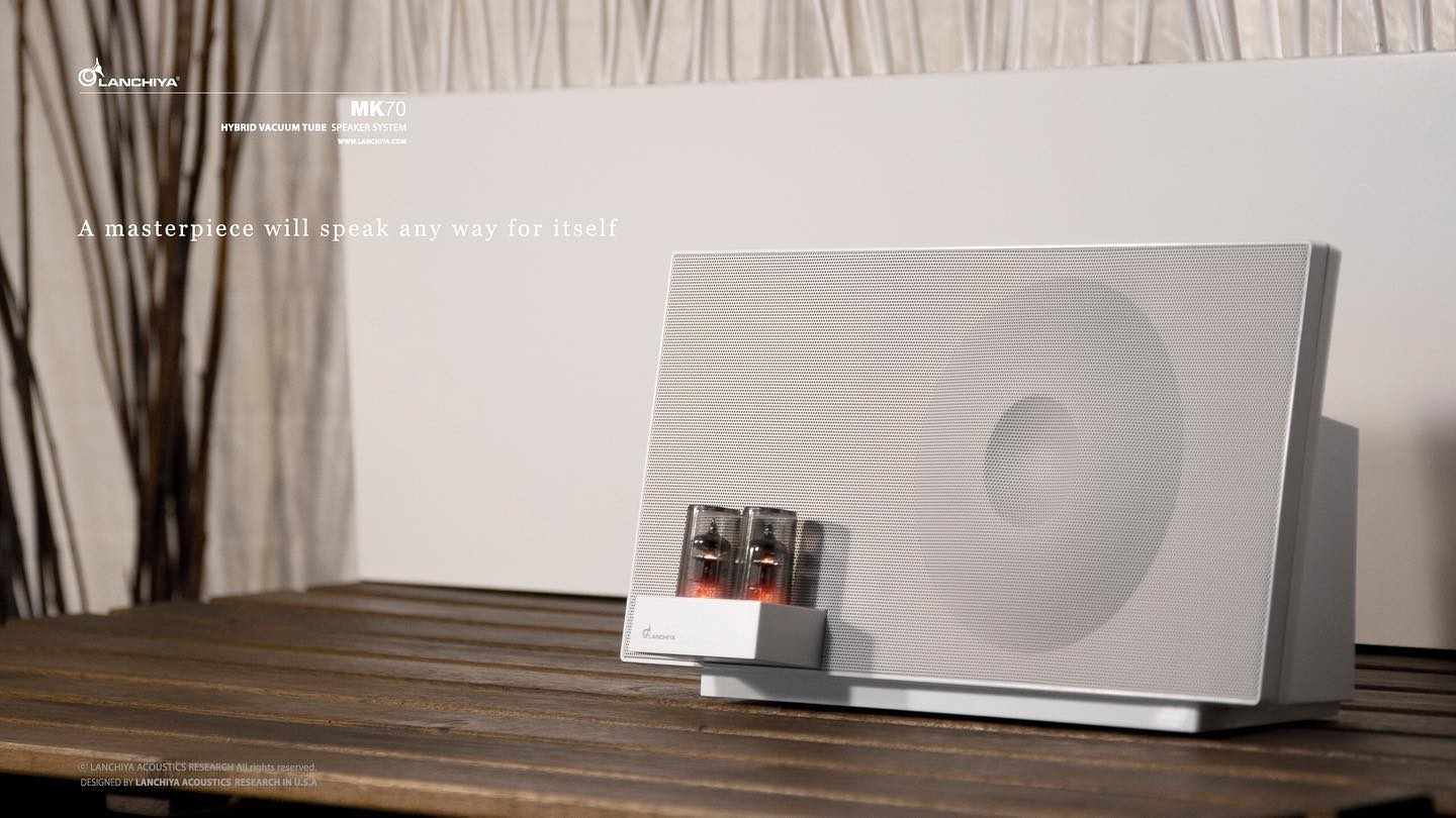 ランチャ 本物 LANCHIYA 真空管2.1chスピーカー MK70-WH 楽天市場