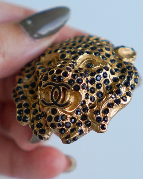 CHANEL シャネル ライオンモチーフ ゴールドブローチ ヴィンテージ