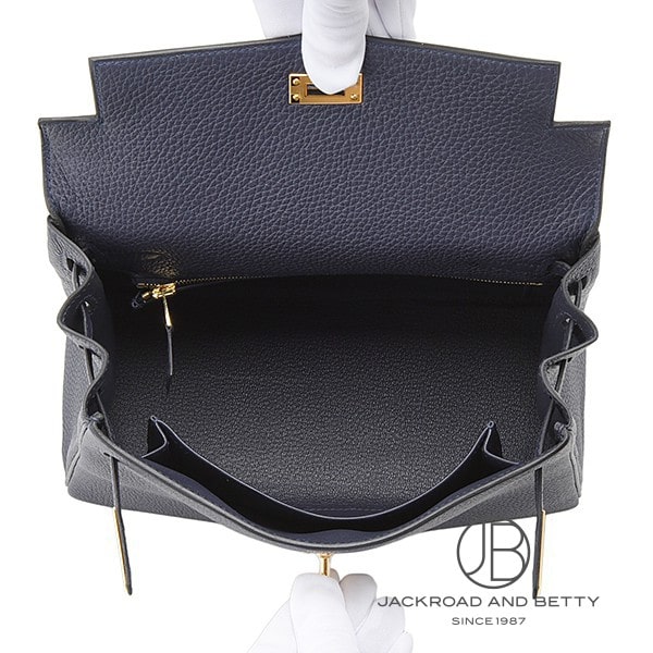 ケリー25 内縫い ブルーニュイ ネイビー[] Kelly25 Blue Nuit Navy