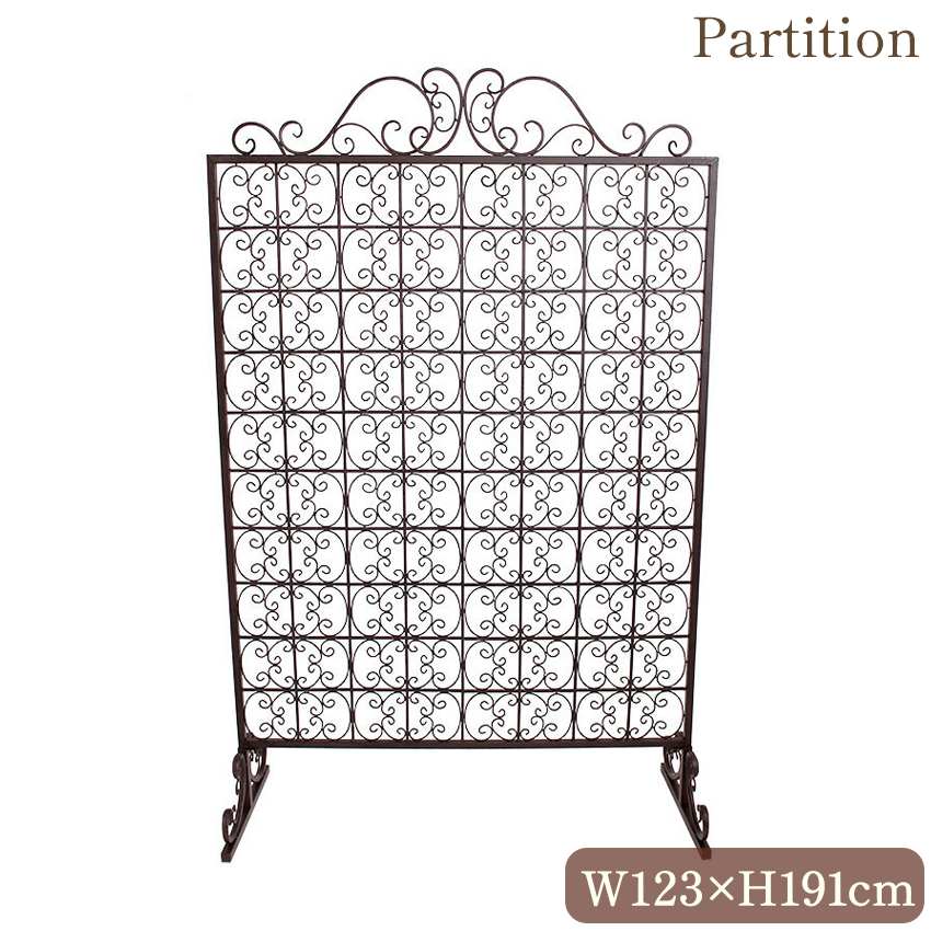 アンティーク調 アイアン デコール パーテーション | ロココ調家具通販