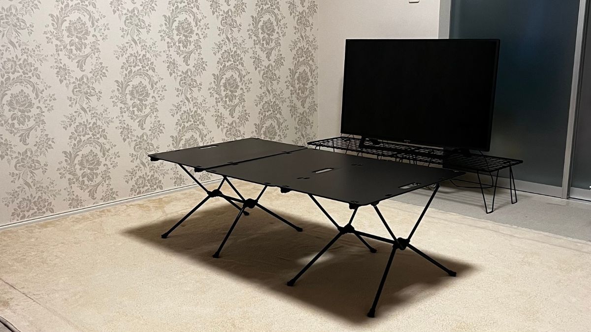 ヘリノックス「テーブルワンソリッドトップ」の使い心地は？自宅でも