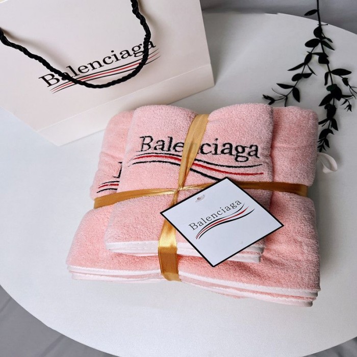Balenciaga / BB大判ビーチタオル オレンジ
