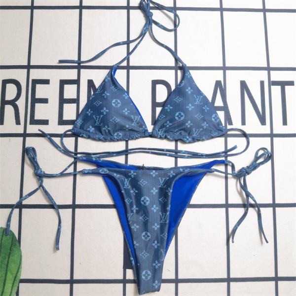LOUIS VUITTON ターコイズ水着 Lサイズ LOUIS VUITTON ターコイズ水着
