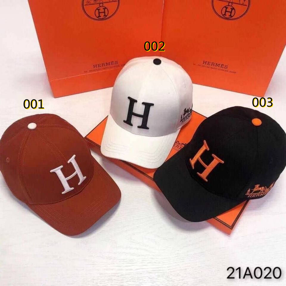 エルメスブランド野球帽ファッション 日除け UVカットスポーツ帽子