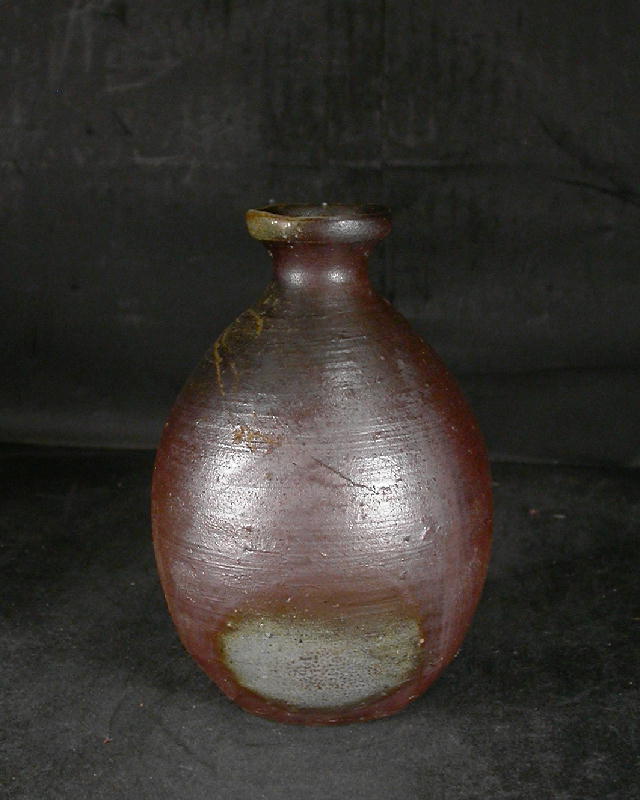 備前焼 穴窯 備前焼ベテラン作家 好本 宗峯 共箱付き桟切・黄ゴマ徳利