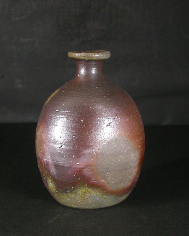 備前焼 登窯 備前焼中堅作家 水谷 清 共箱付黄ゴマ徳利3 備前焼卸