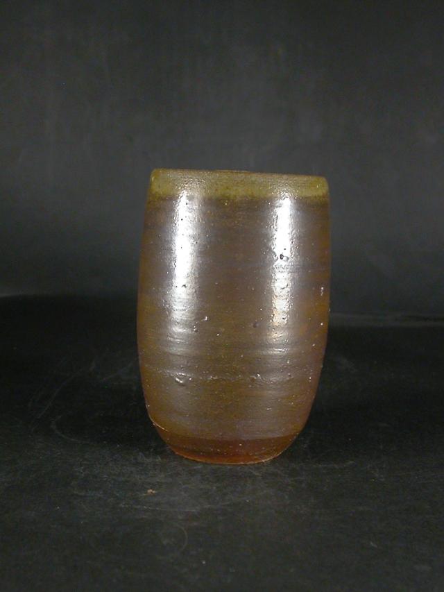 備前焼 登窯 備前焼中堅作家 竹内 靖之（山本） 最新作金彩・黄ゴマ