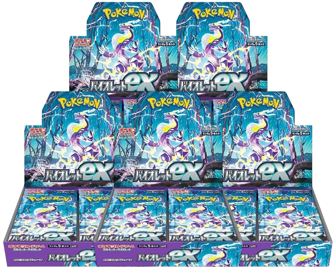 ポケモンカード box5種類セット シュリンク付未開封 未開封シュリンク