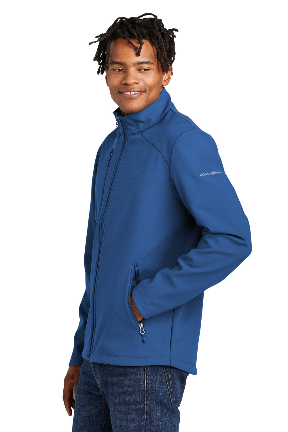 Eddie Bauer EB544 Mens Cobalt Blue Water Resistant Stretch Full
