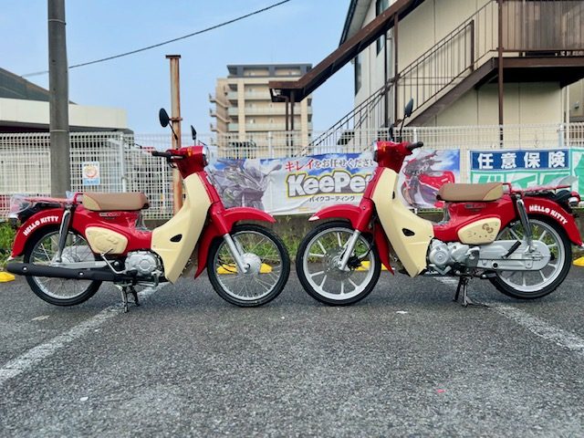 ハローキティとコラボした、ホンダのスーパーカブが入荷！！ | 中古