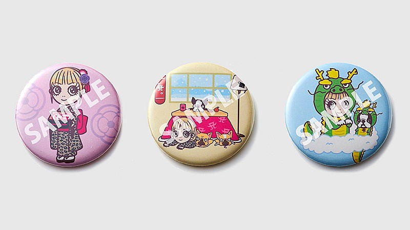 浜崎あゆみ×BABBI コラボポーチ 缶バッチ2個 avex - 浜崎あゆみ×BABBI