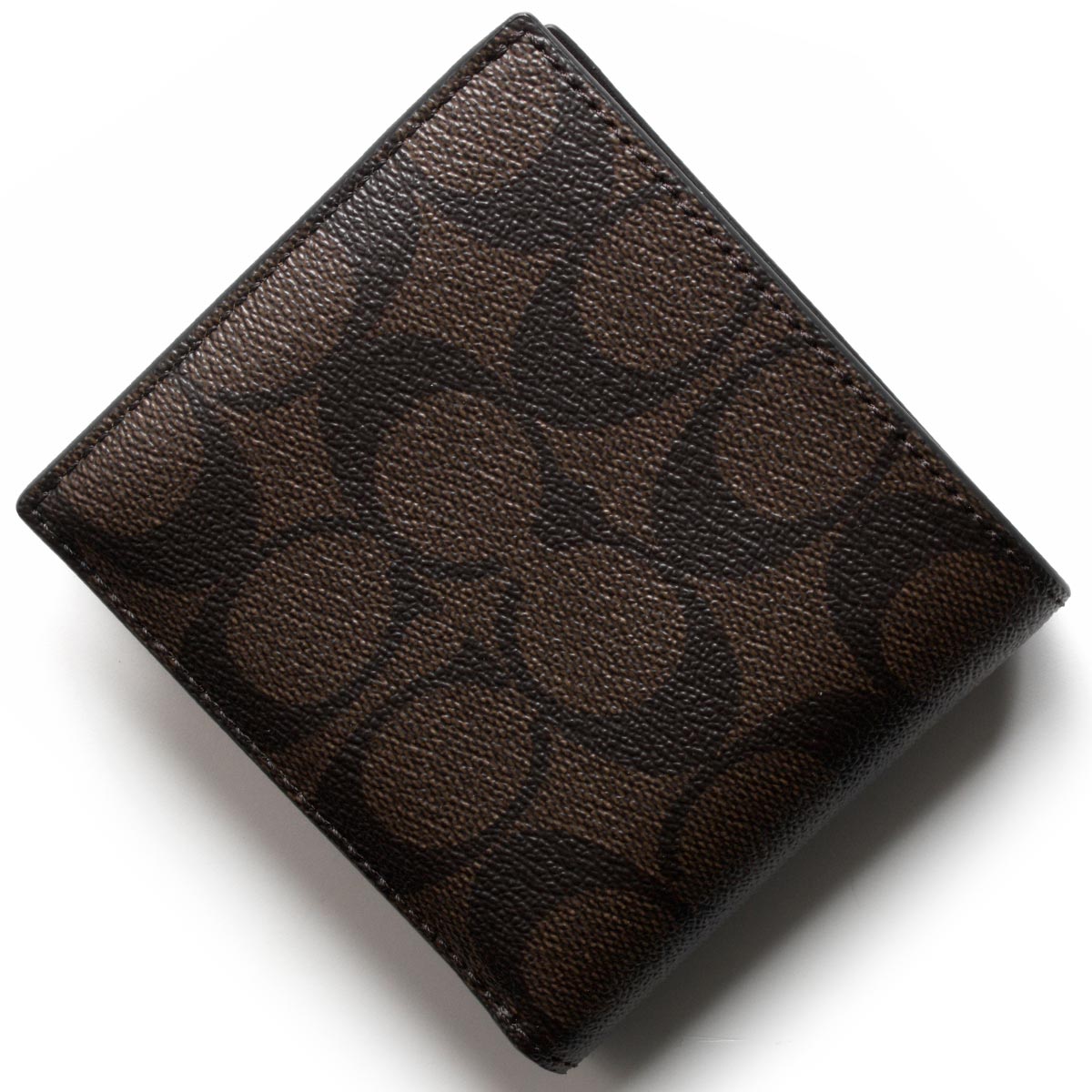 コーチ 二つ折り財布 財布 メンズ シグネチャー マホガニーブラウン