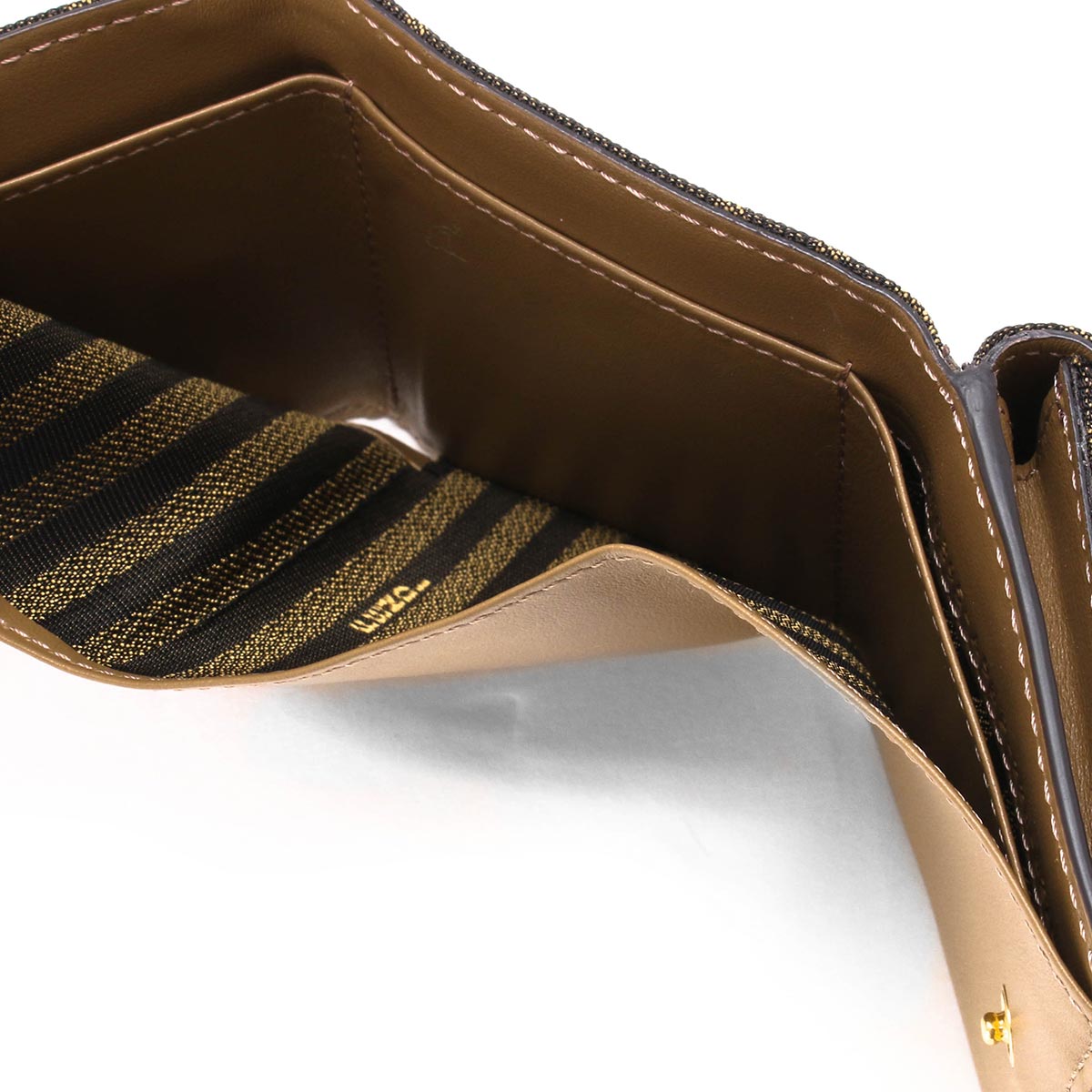 フェンディ 三つ折り財布/ミニ財布 財布 レディース FFバケット ズッカ