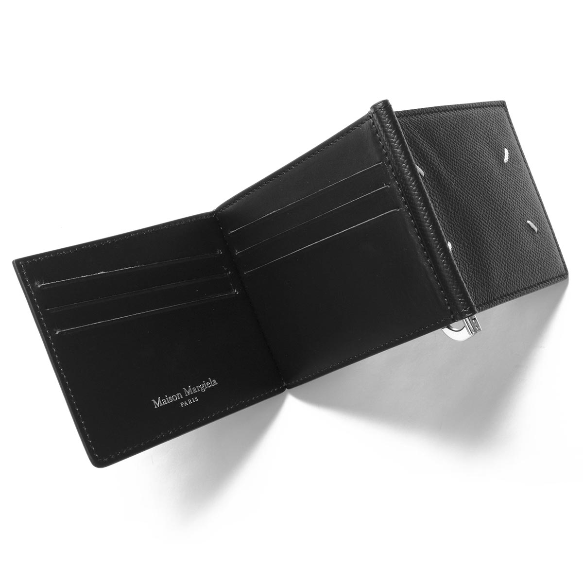 様 Maison Margiela 三つ折り財布 黒 メゾンマルジェラ 三つ折り財布
