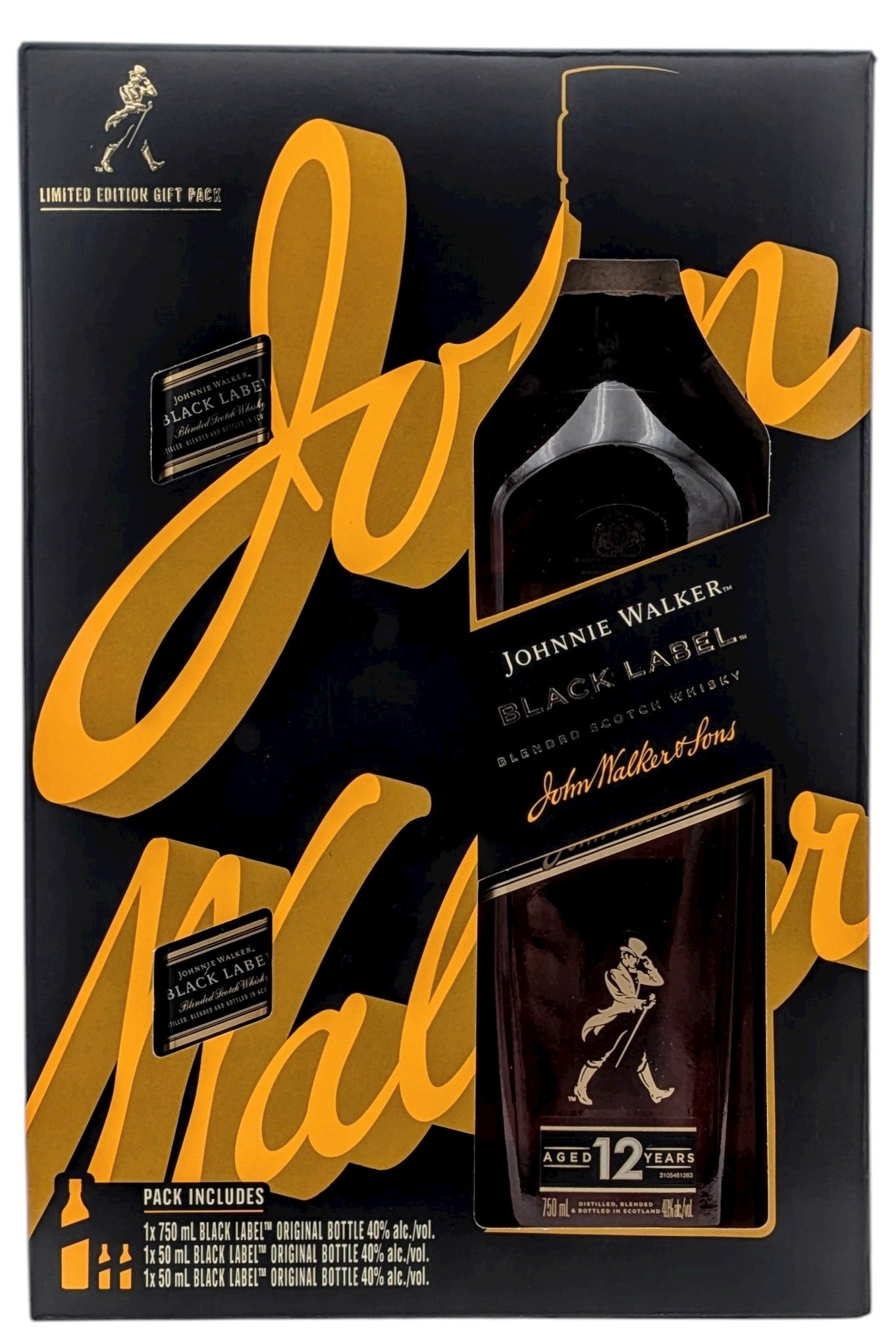 Buy Johnnie Walker Black Label Scotch Whisky plus 2 x 50 ml Online