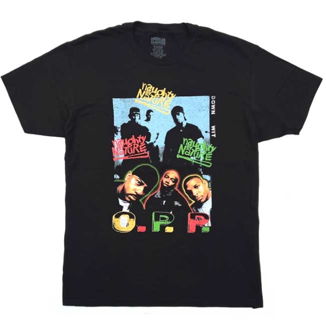NAUGHTY BY NATURE DOWN WIT OPP RASTA LOGO TEE