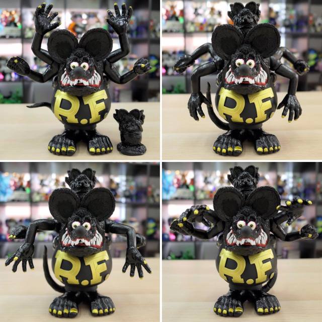 Magical Mosh Misfits x BlackBook Toy:Asura Rat Fink GOLD x BK x
