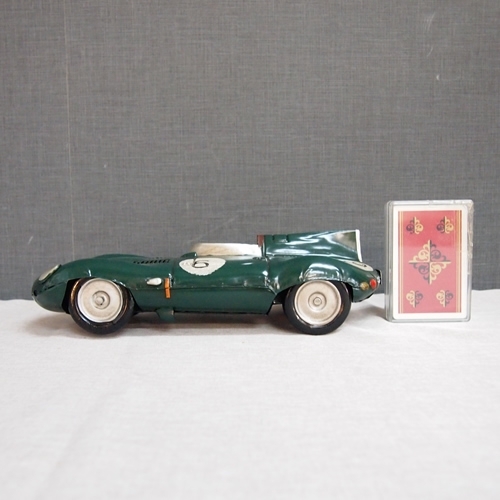 ブリキの車 レーシングカー／ダークグリーン(Mサイズ) , ブリキの