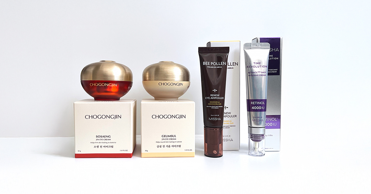 目元の乾燥におすすめ！ミシャジャパンの韓国コスメアイクリーム4種の