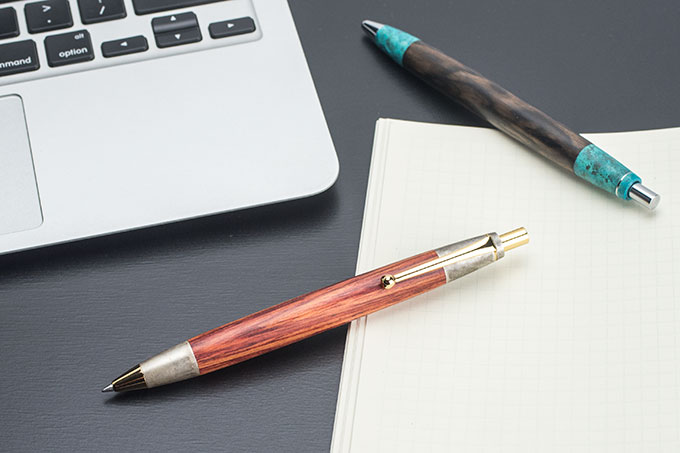 幽鬼野原工芸 100周年記念 スタンダードボールペン 斑紋金具 100周年