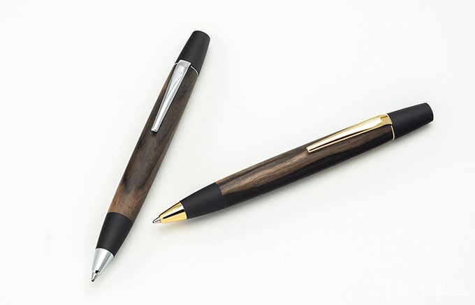 野原工芸 スタンダードタイプ ボールペン 黒柿 野原工芸 スタンダード