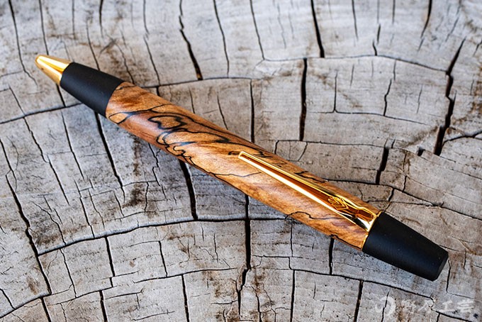 野原工芸 栃スポルテッドシャープペンシル 野原工芸シャーペン