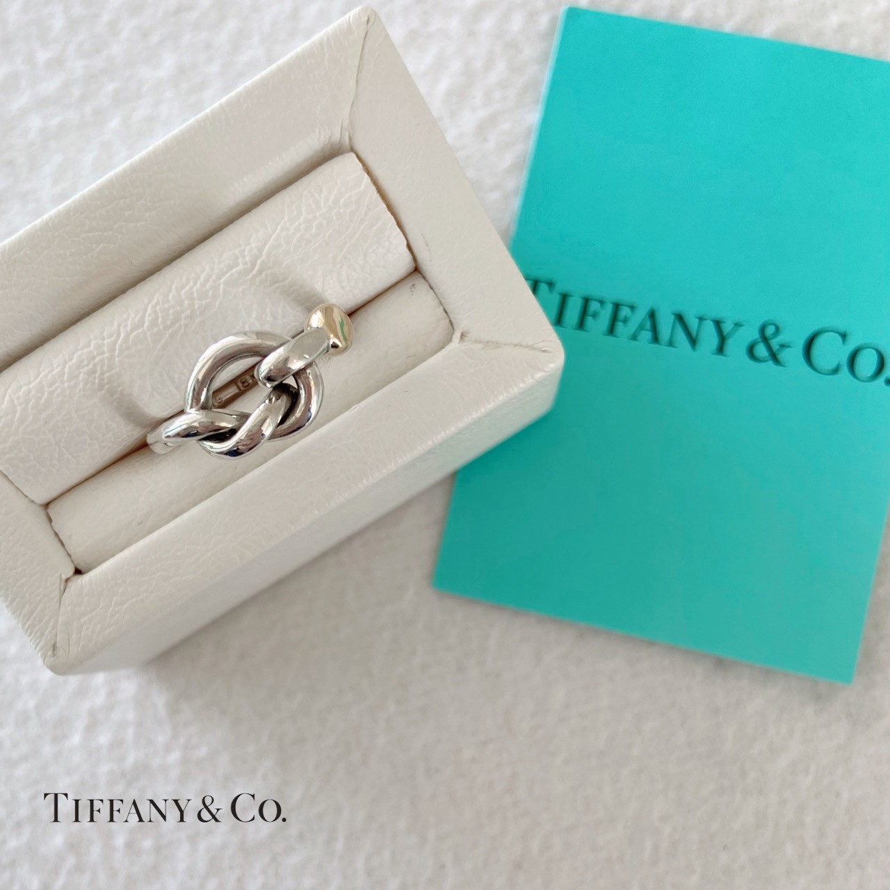 Tiffany＆Co.（ティファニー）ラブノットリング SV／K18ゴールド｜新潟